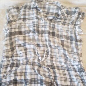 Sonoma black/white checkered dress